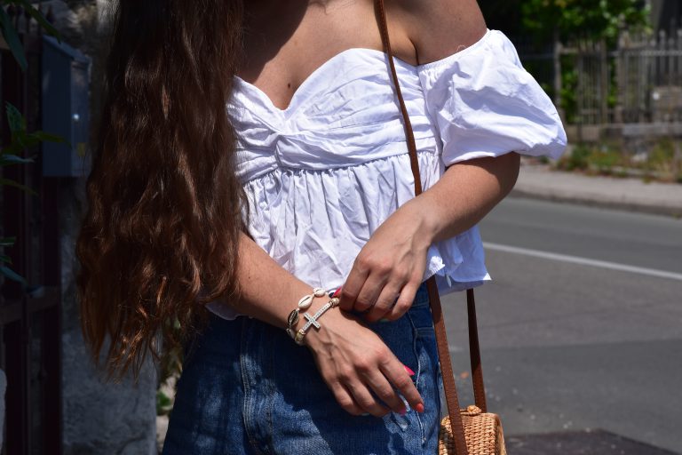 Boho Summer Style: weisse Bluse und Jeans – der Klassiker!