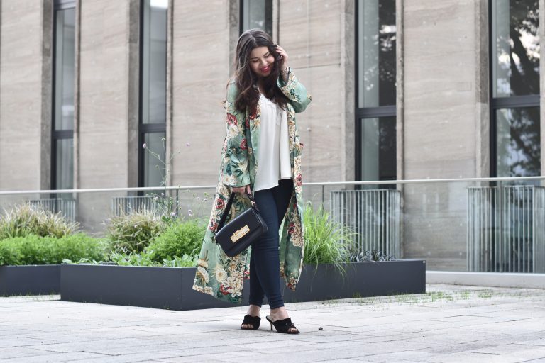 Outfit: Zara Kimono mit Blumenprint – mein Lieblingstrend 2017