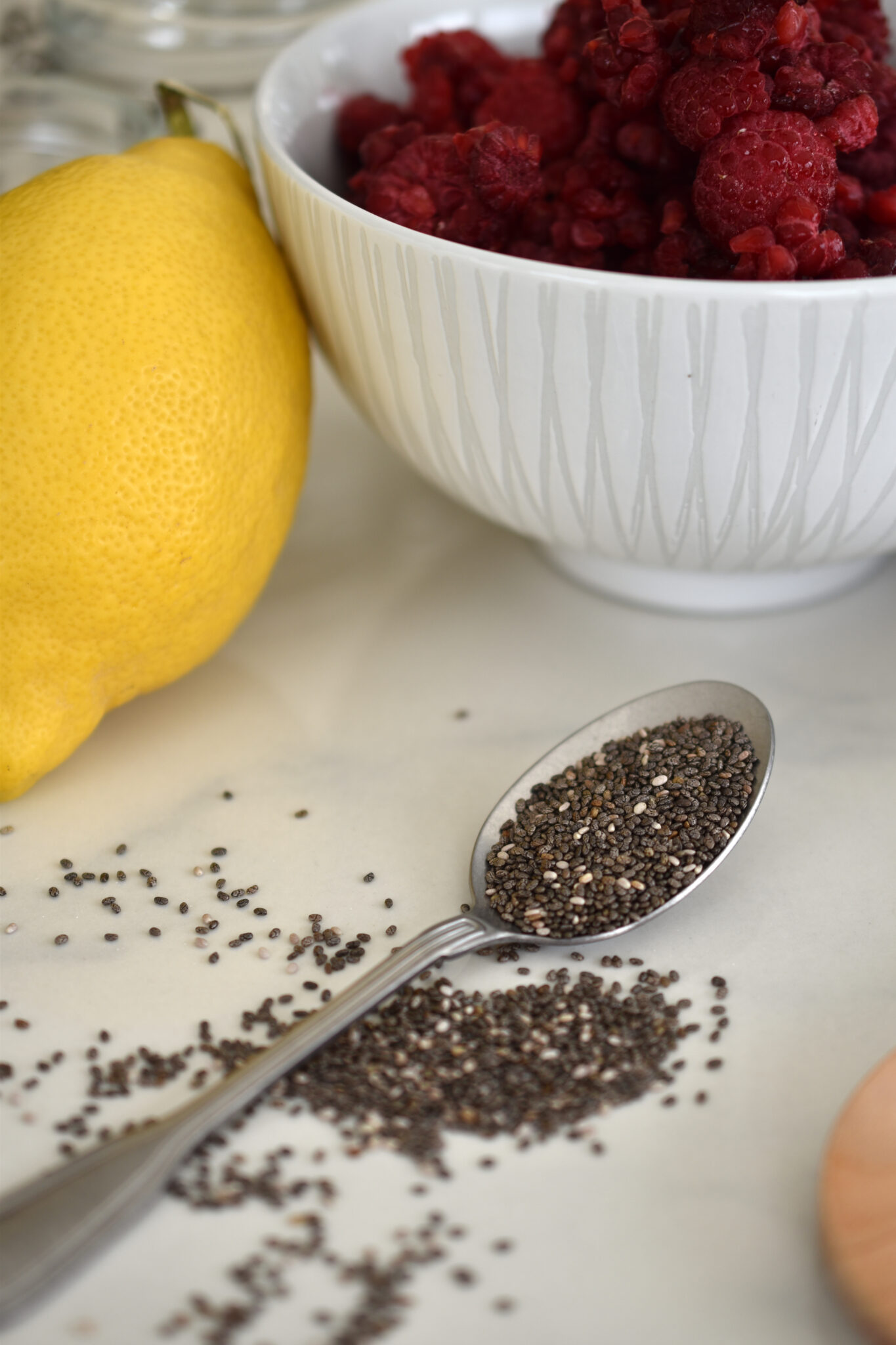 Zuckerfreie Himbeermarmelade mit Chiasamen &amp; Vanille